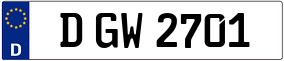 Trailer License Plate